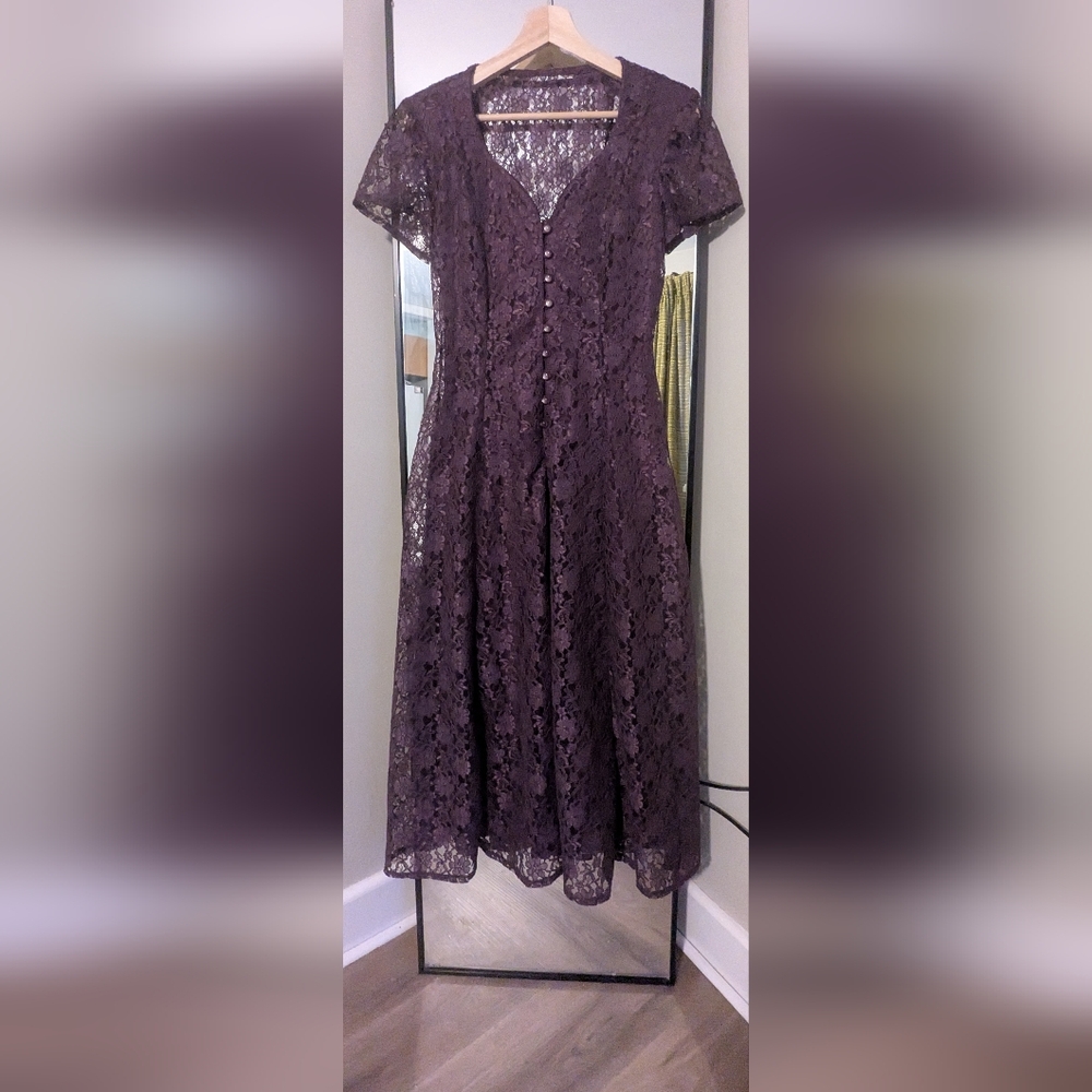 Late 80s Early 90s Lace Dress